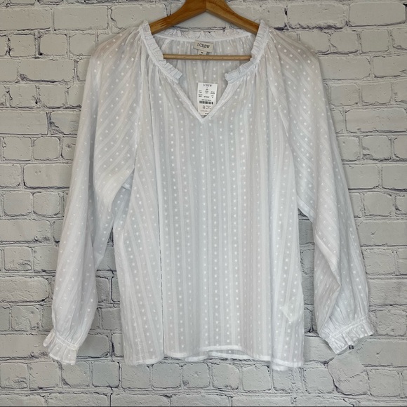 **SOLD** J.Crew Factory Printed Artist Blouse - Picture 4 of 10